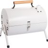 Tabletop Charcoal Grill,BBQ Grill,Portable Charcoal Grill,Small Folding Tabletop Grill for Outdoor Cooking Camping,Picnics,Backyard,Balcony-White,2 Carbon Tank,2 Baking Net,1 Baking Pan