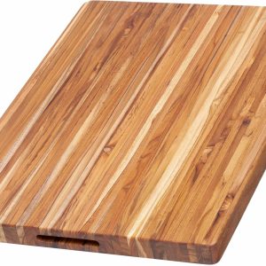 Cutting Board - Extra Large (XL) Wood Cutting Board with Grip Handles - Holiday Gift Ideas for Men and Women - Gift-Ready, Reversible, Edge Grain Wood, Knife Friendly